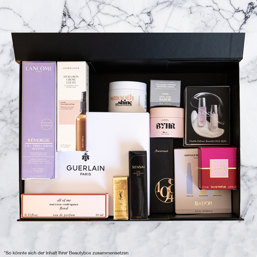 Die WOMAN Beauty Box im Wert von über EUR 300,-